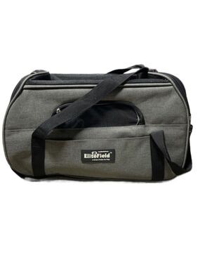 EliteField Gray & Black Soft Fabric Pet Carrier for Cats & Small Dogs
